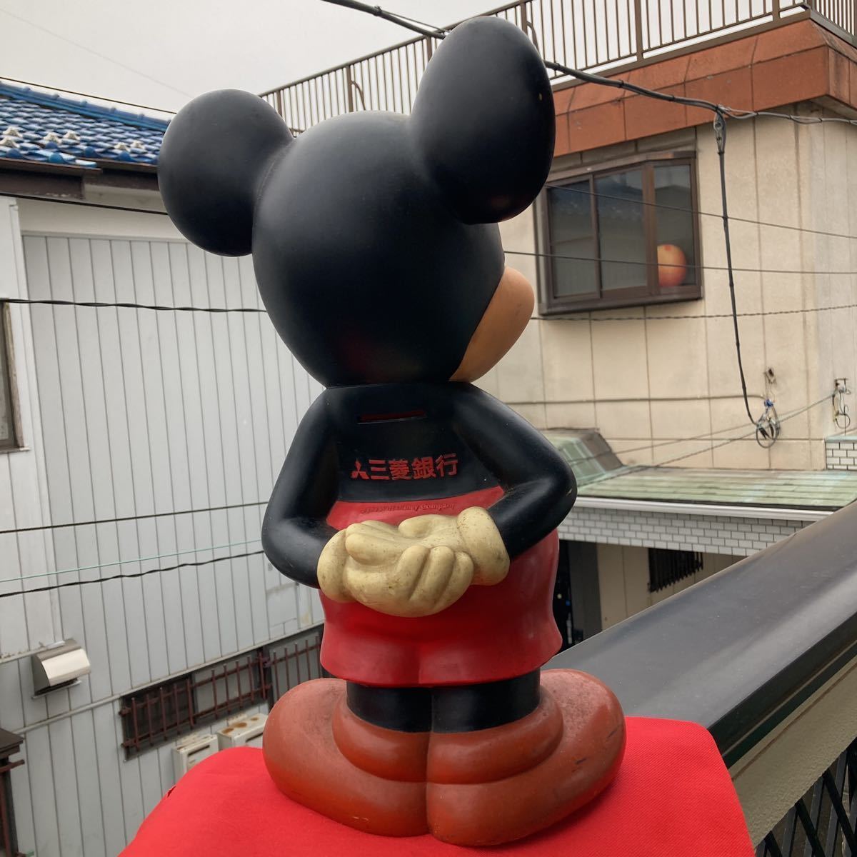 非売品 昭和レトロ 当時企業物 三菱銀行 特大ミッキーマウス ビッグ