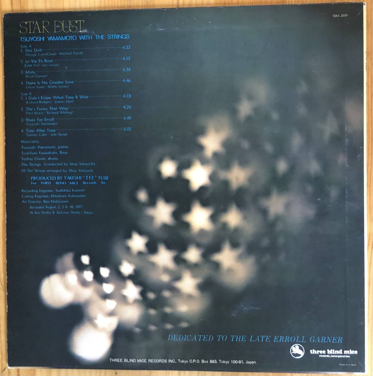 山本剛 star dust スター・ダスト LP レコード 和ジャズ TBM(P)-2589
