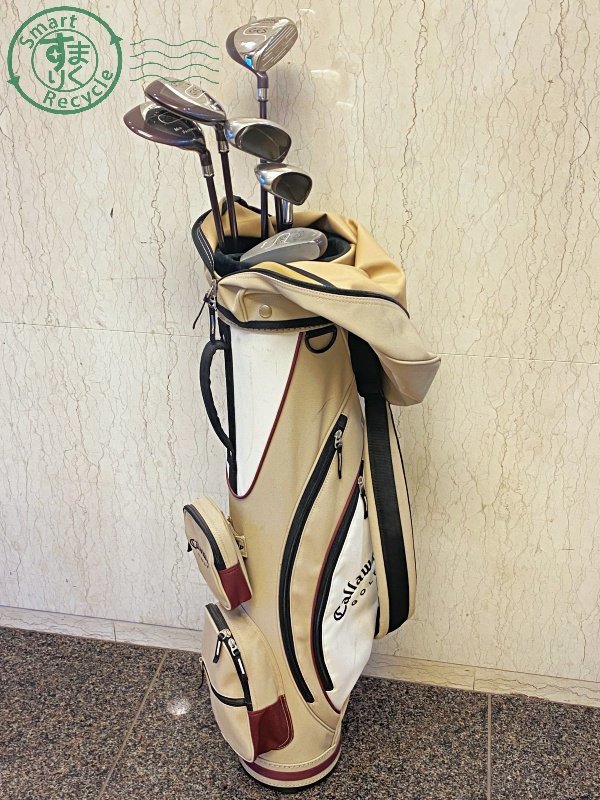 12422438　●ゴルフクラブ 6点 キャディバッグ まとめ売り Callaway GES フェアウェイ ドライバー アイアン パター キャロウェイ 中古