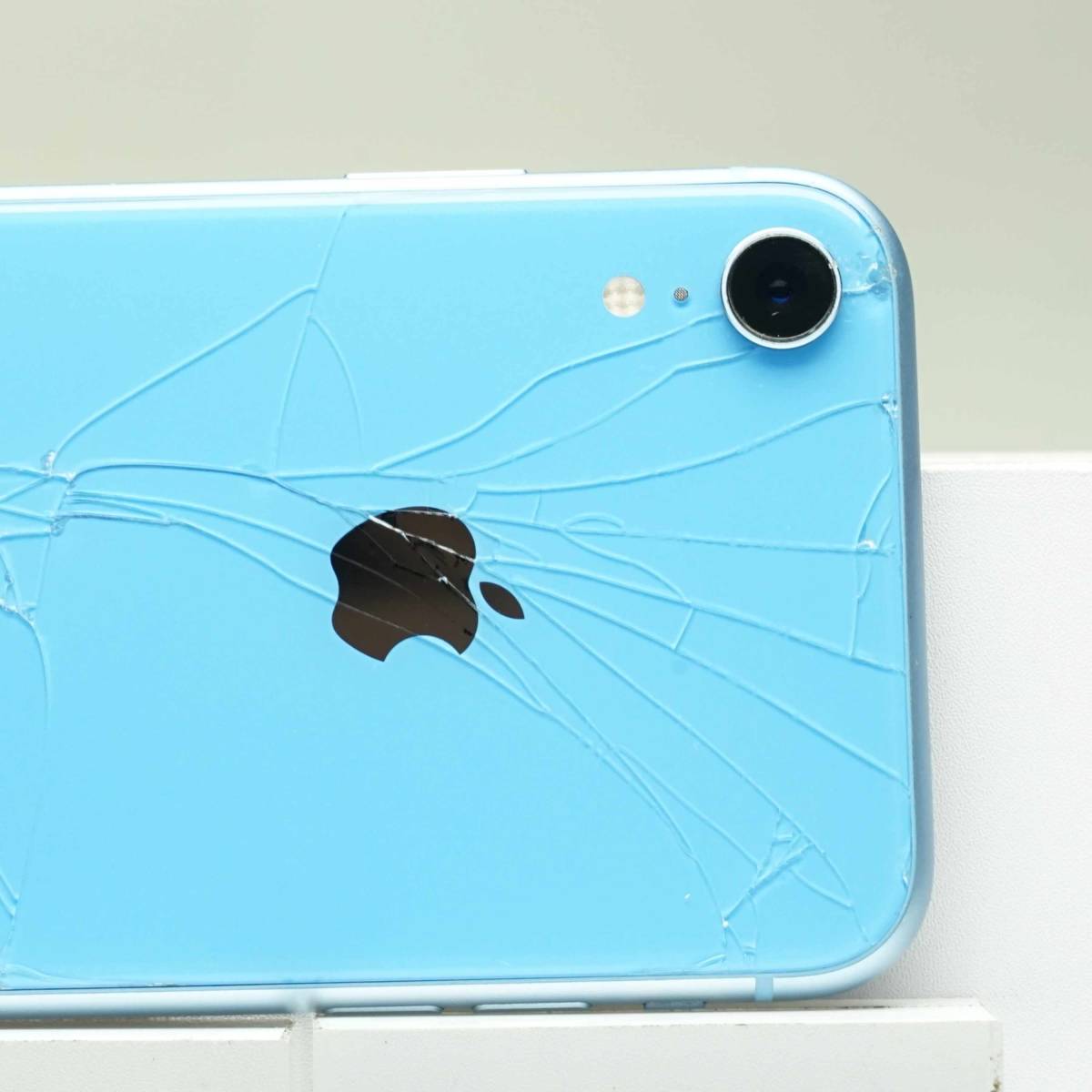 iPhone XR 64GB ブルー SIMフリー 訳あり品 ジャンク 中古本体 スマホ