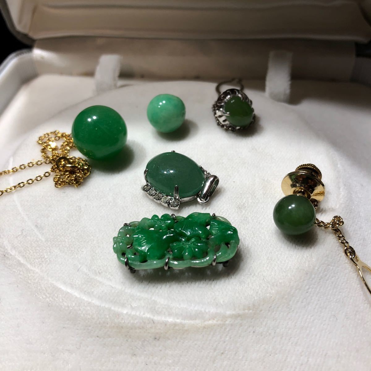 翡翠 ヒスイ ペンダントトップ 帯 和装小物 着物 翡翠 まとめて