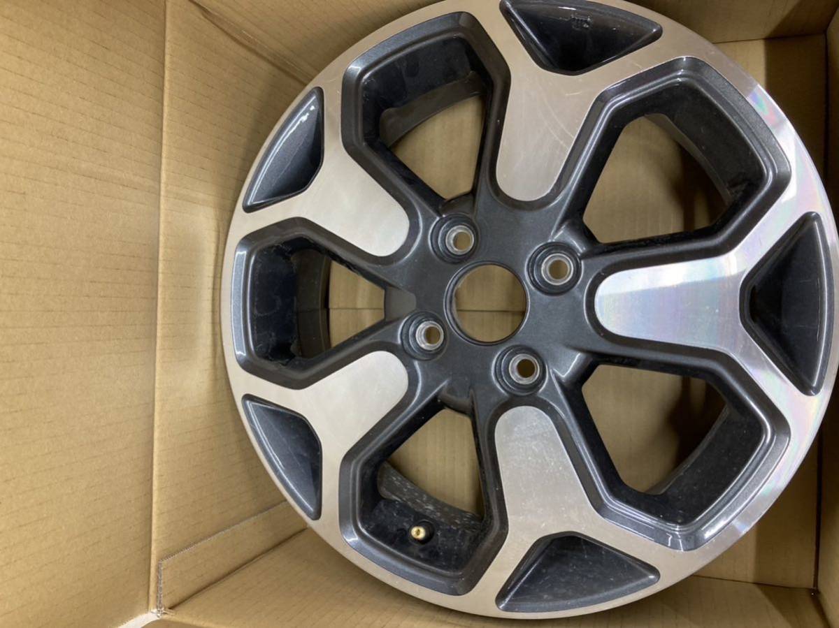 中古ホイール 4本 スズキ ハスラー純正スチール 15インチ 4.5J +45 4H 
