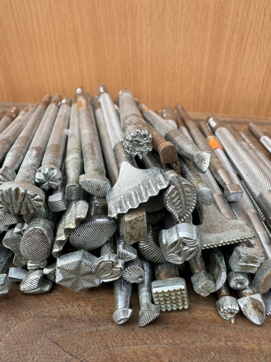 カービング 刻印棒 レザークラフト 約100本