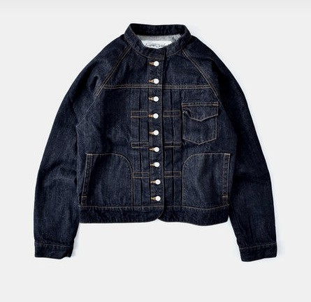 新品 si-si-si comfort スースース― コンフォート スタンドカラー デニムジャケット 38 正規品