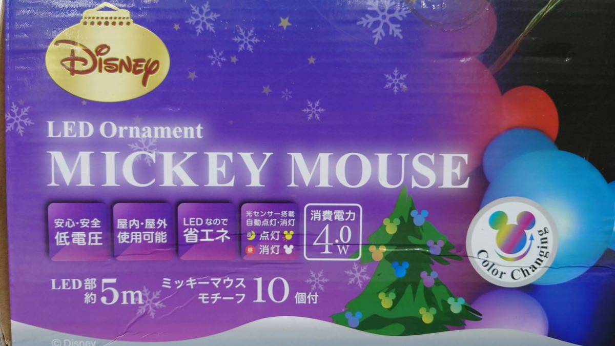 Disney ミッキー型 ライト 10個入 LED イルミネーション 【公式通販】