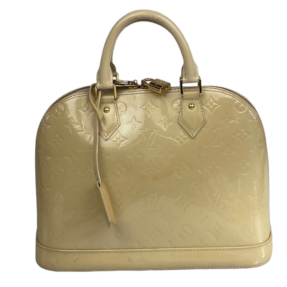 【1円～】ルイヴィトン Louis Vuitton バッグ ハンドバッグ トートバッグ アルマPM ヴェルニ ブロンコライユ M91445 MB1153 中古
