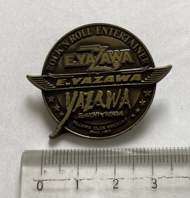 中古旧規格CD矢沢永吉 ⁄ 1円スタート 矢沢永吉 スリーロゴピンバッジ 4