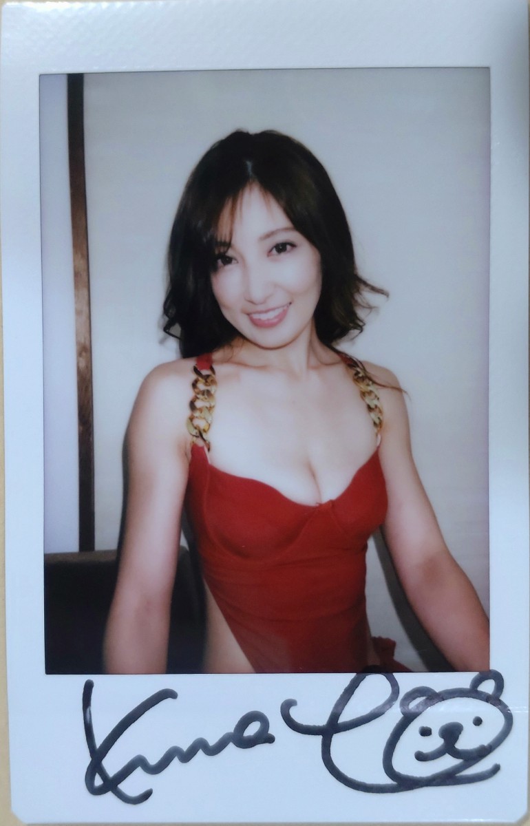 ◇熊田曜子◇ 「悦びのかたち」 DVD特典 直筆サイン入り現場チェキ 5
