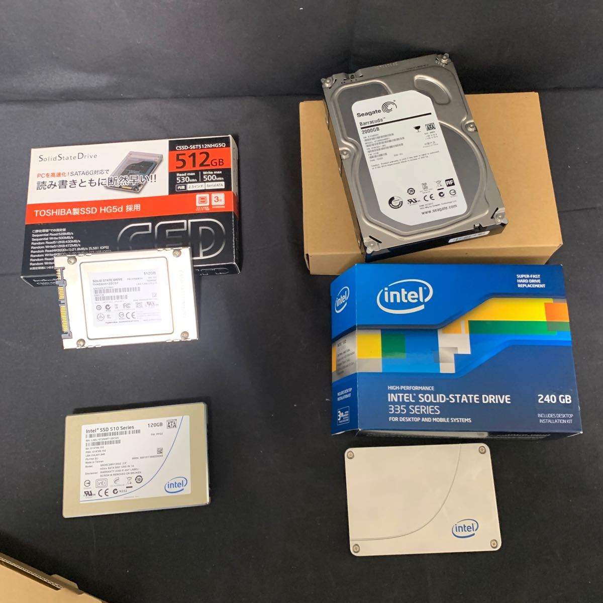 S4121572 SEAGATE 1.2TB SAS 10K 2.5インチ HDD 4点【中古動作品