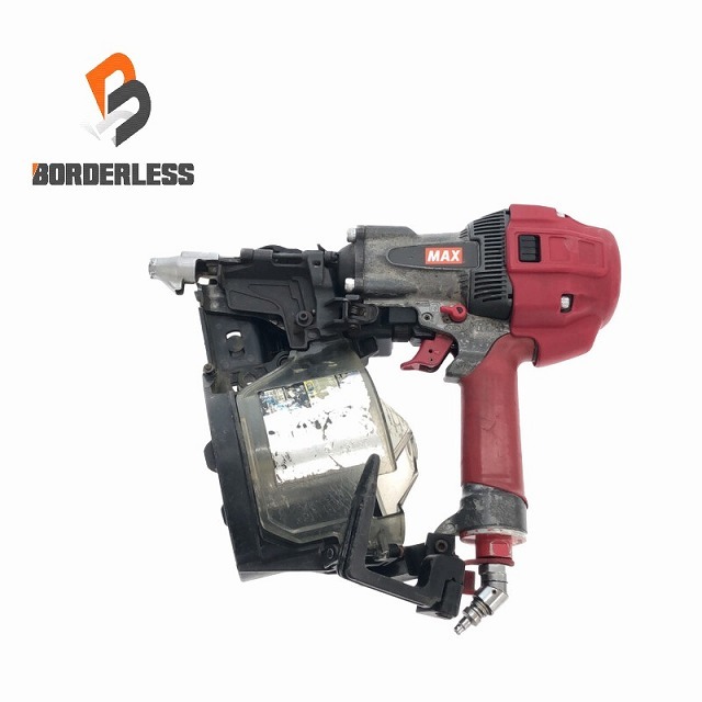 ☆中古品 型番号不明☆MAX マックス 高圧エア釘打ち機 HN-90N3？ エア工具 大工道具 内装業 エアツール 82368