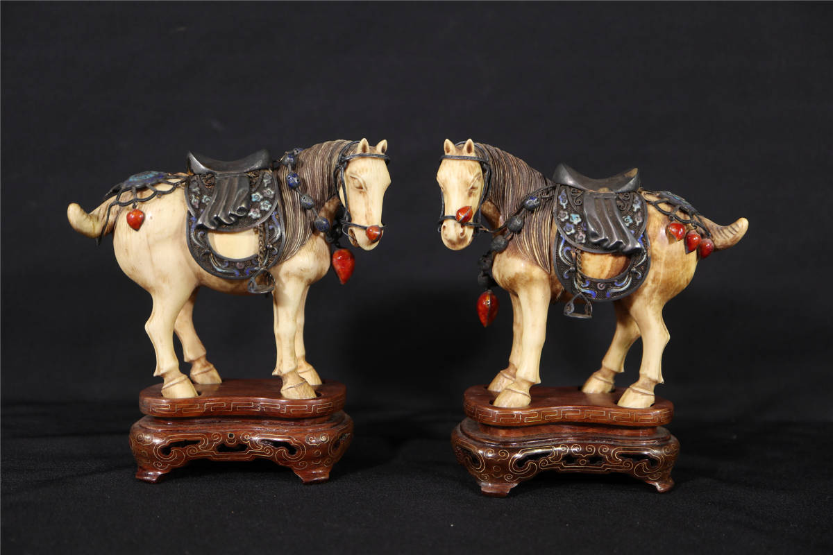 置物 中国美術 Yahoo!オークション 馬 馬置物の中古品・新品・未 2026 