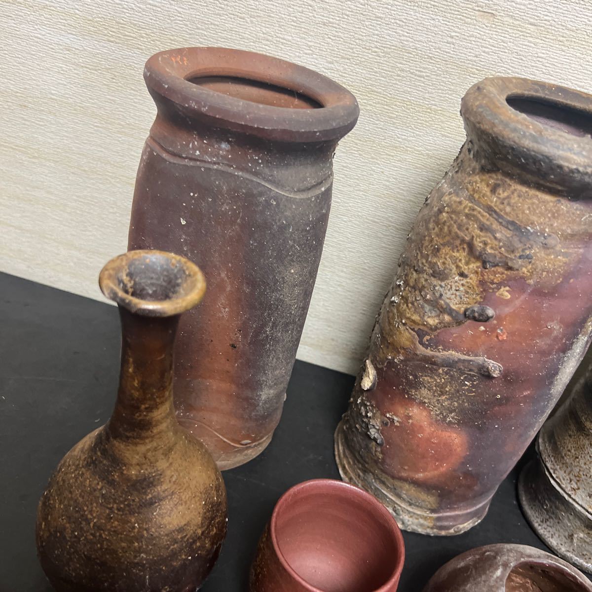 t12-245 備前焼 花瓶 カップ 壷 皿など 欠け等あり 中古品 | 2026年