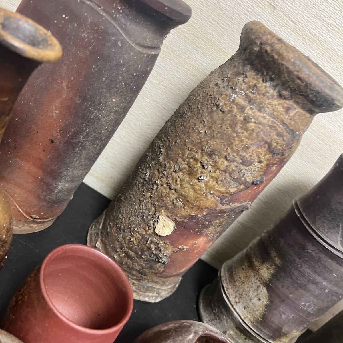t12-245 備前焼 花瓶 カップ 壷 皿など 欠け等あり 中古品 | 2026年