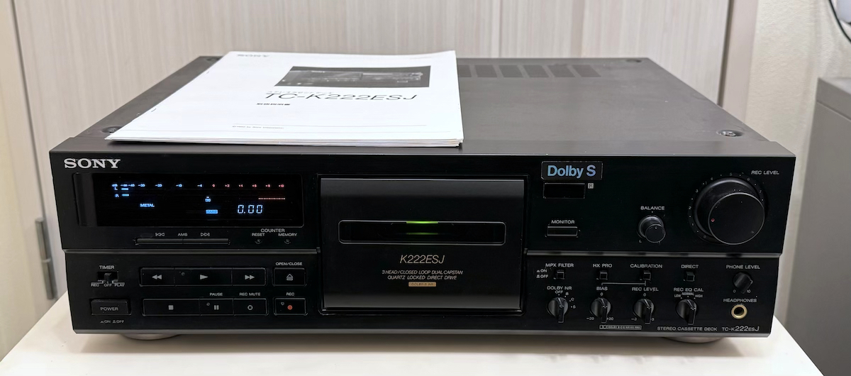 SONY TC-K222ESG 3ヘッドカセットデッキ ジャンク SONY カセットデッキ TC-K222ESJ ソニー 3ヘッド ジャンク | SONY