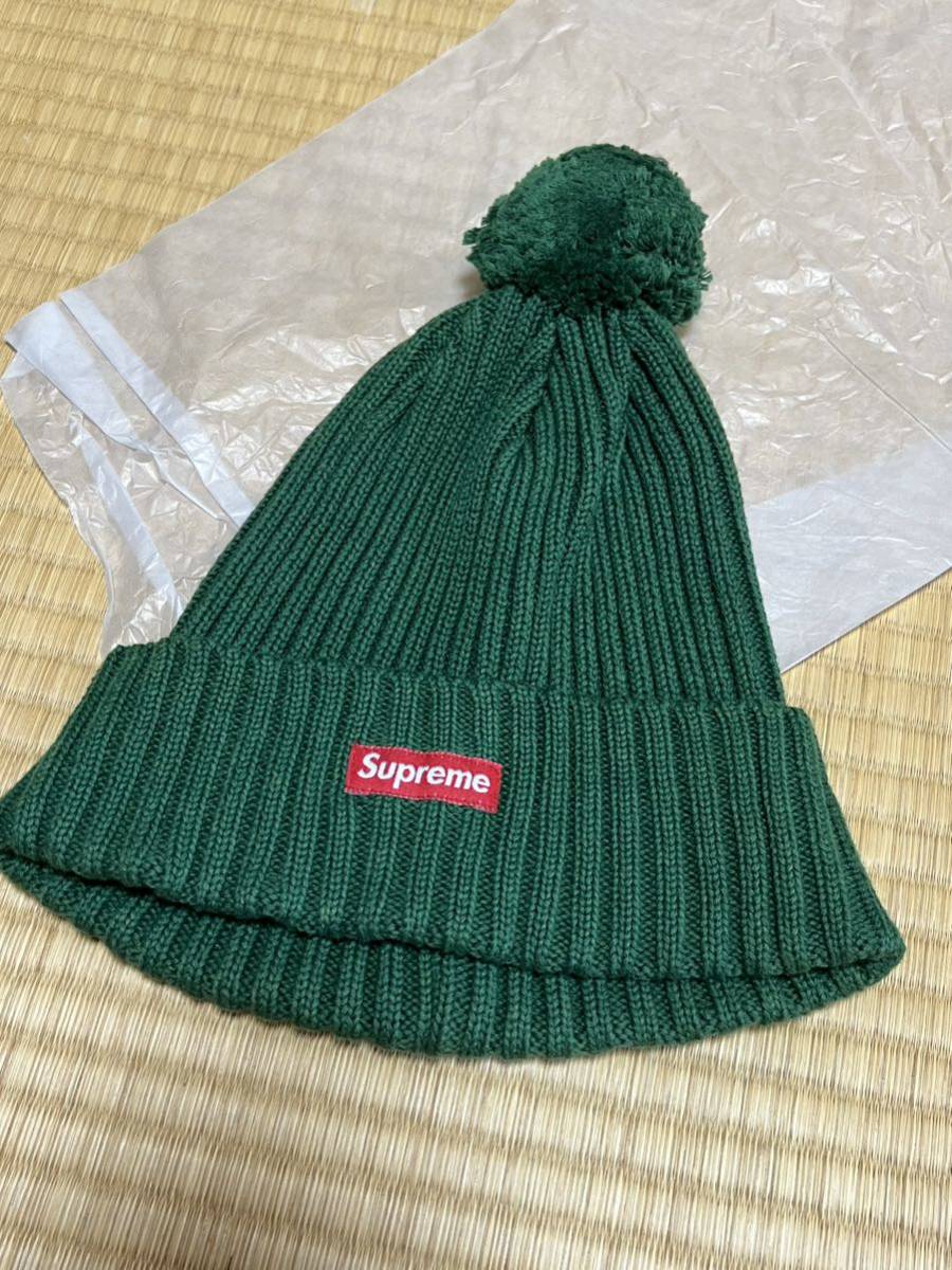 Supreme ボンボンニットキャップ(グリーン)ビーニー ボックスロゴ