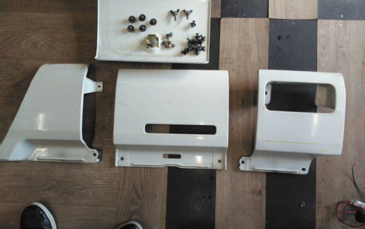 希少 レア 三菱 ミニキャブ U61T 純正エアロ パネル セット 三菱 ミニキャブトラック U61T 純正サイドパネル エアロ 金属製 平成11