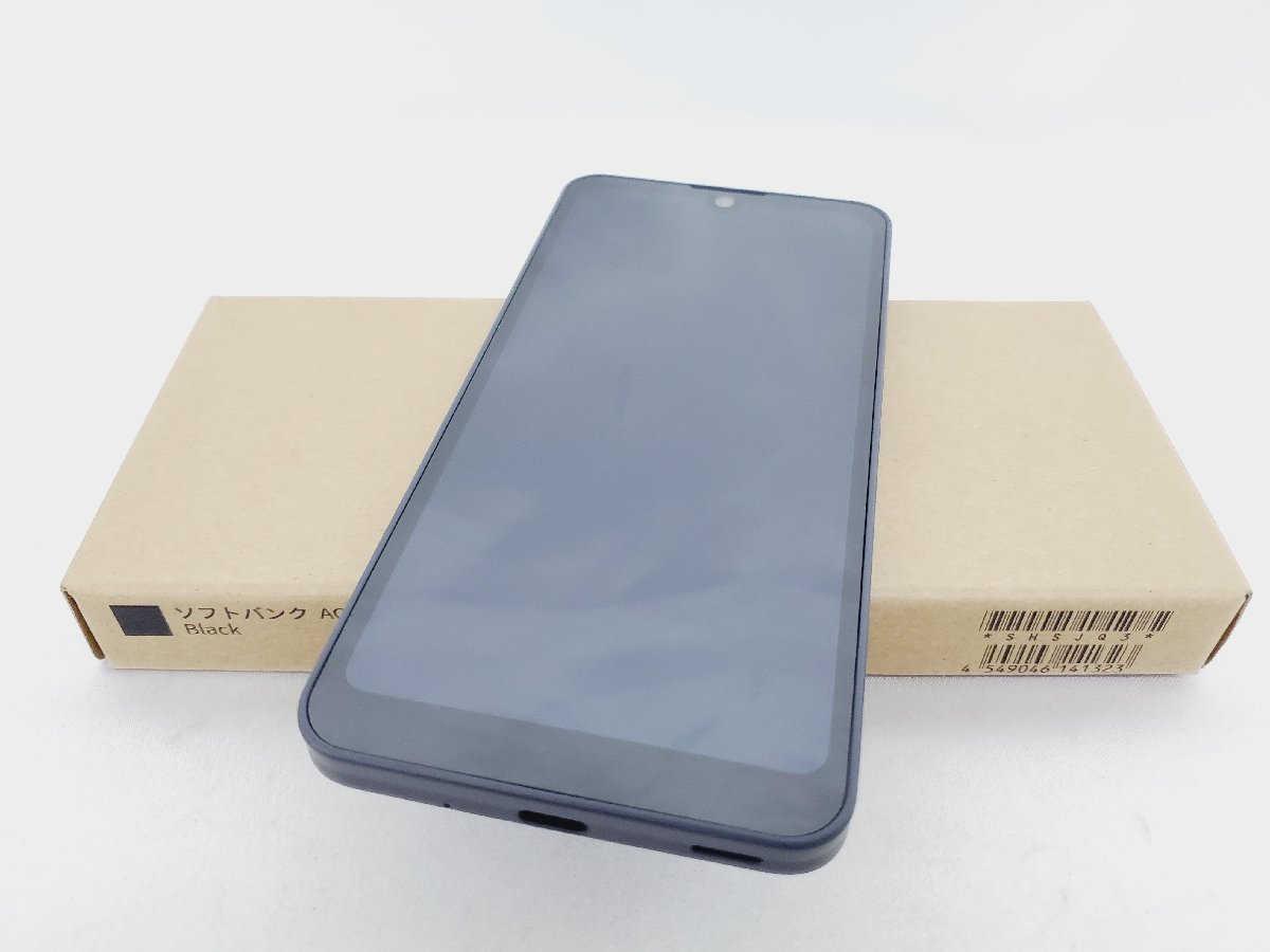 1円～【未使用品】SoftBank ソフトバンク スマートフォン SHARP AQUOS Wish3 A302SH ブラック 判定○ 904134641 1227