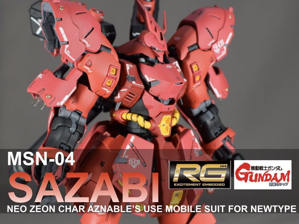 サザビー RG 1⁄144 | MSN-04 1⁄144 機動戦士ガンダム 逆襲の
