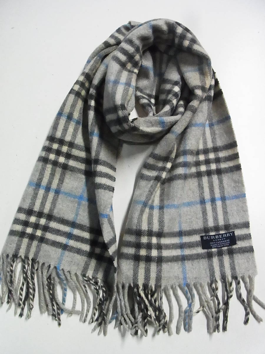 高級 BURBERRY LONDON バーバリーロンドン イングランド製 カシミア100