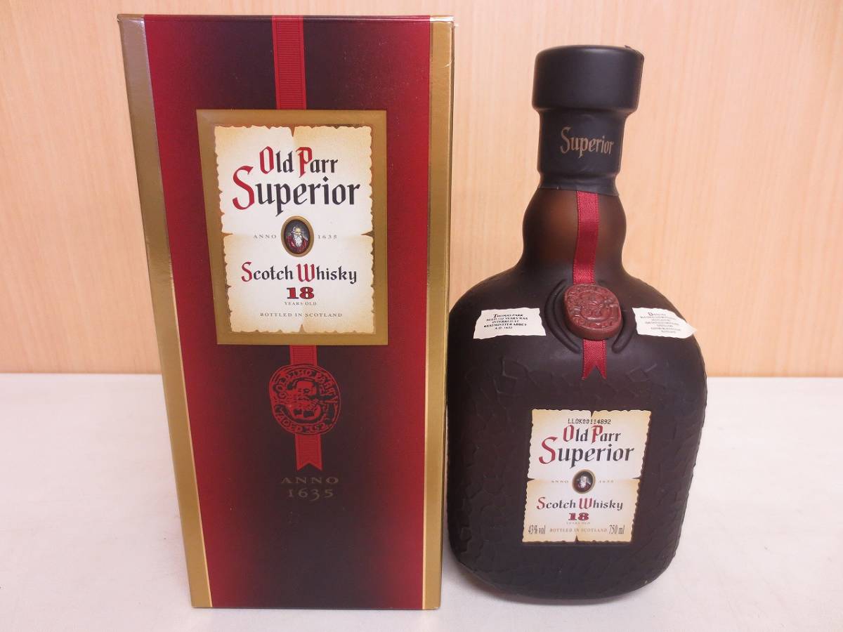 Old Parr - 未開栓 Superior オールドパー メルカリ : Whisky 箱付 