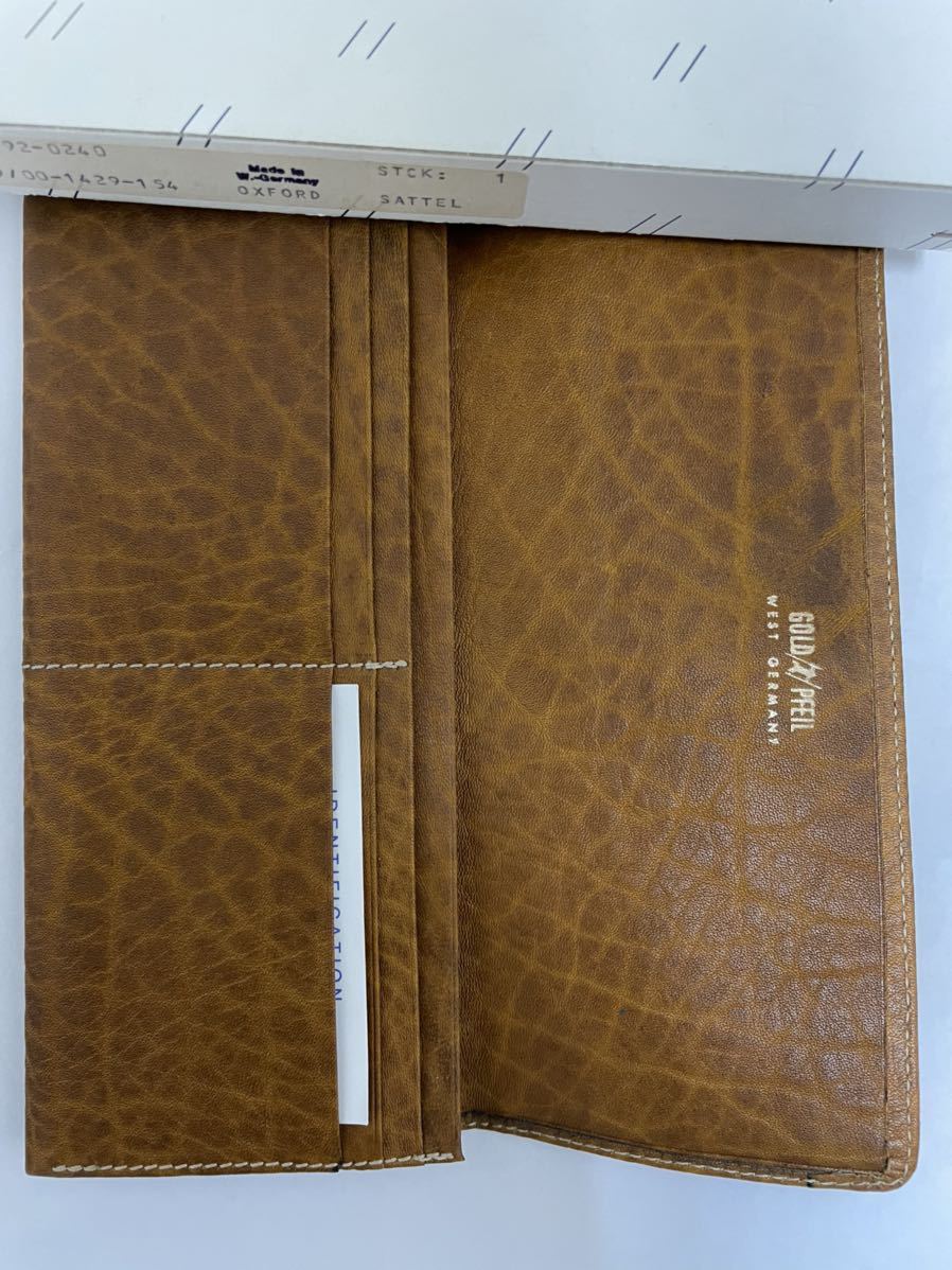 レア GOLD PFEIL ゴールドファイル長財布 made in West Germany 未使用
