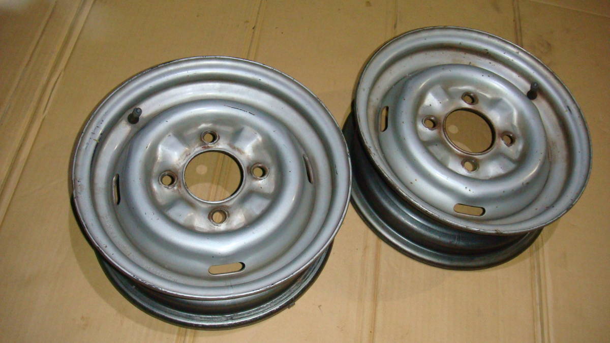 日産 サニートラック純正スチールホイール 12X4J PCD114.3 2本のみ 