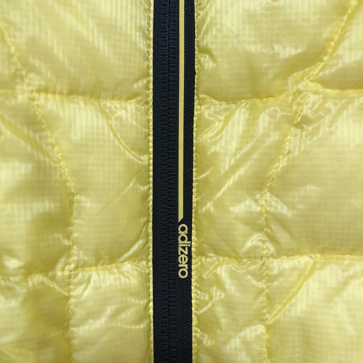 ★adidas 黄色ダウンジャンパー★M ダウン90％_5