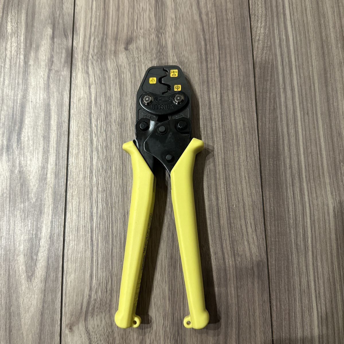 （美品）電気工事士 LOBSTER ロブテックス ミニ圧着工具 リングスリーブ用 HAK17MA2 ★_3