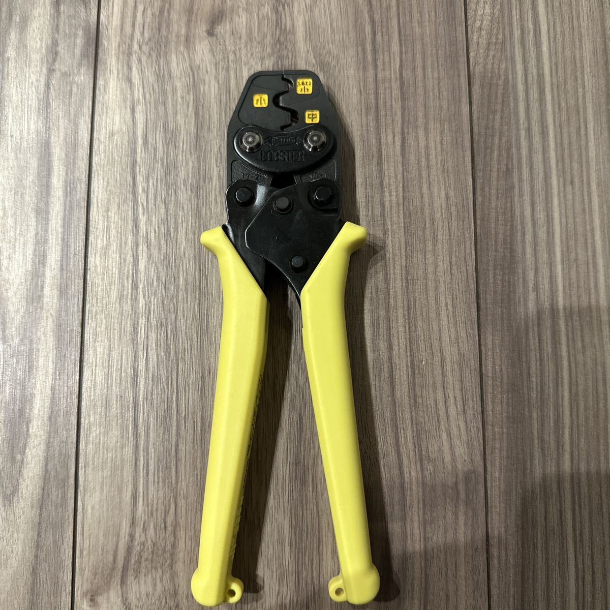 （美品）電気工事士 LOBSTER ロブテックス ミニ圧着工具 リングスリーブ用 HAK17MA2 ★_4
