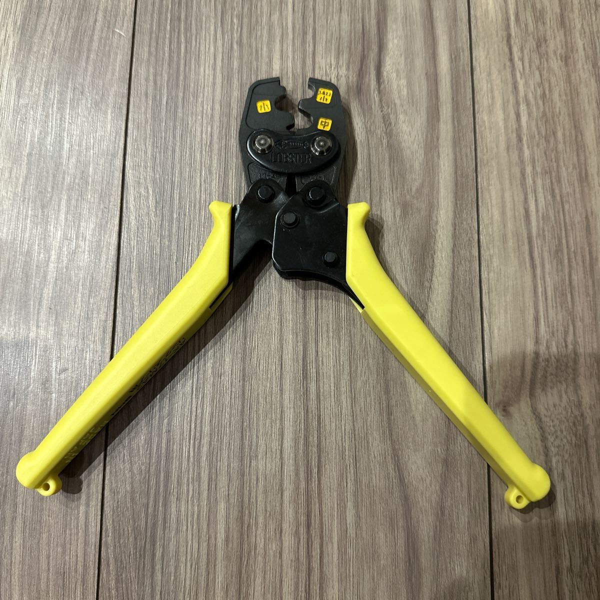 （美品）電気工事士 LOBSTER ロブテックス ミニ圧着工具 リングスリーブ用 HAK17MA2 ★_9