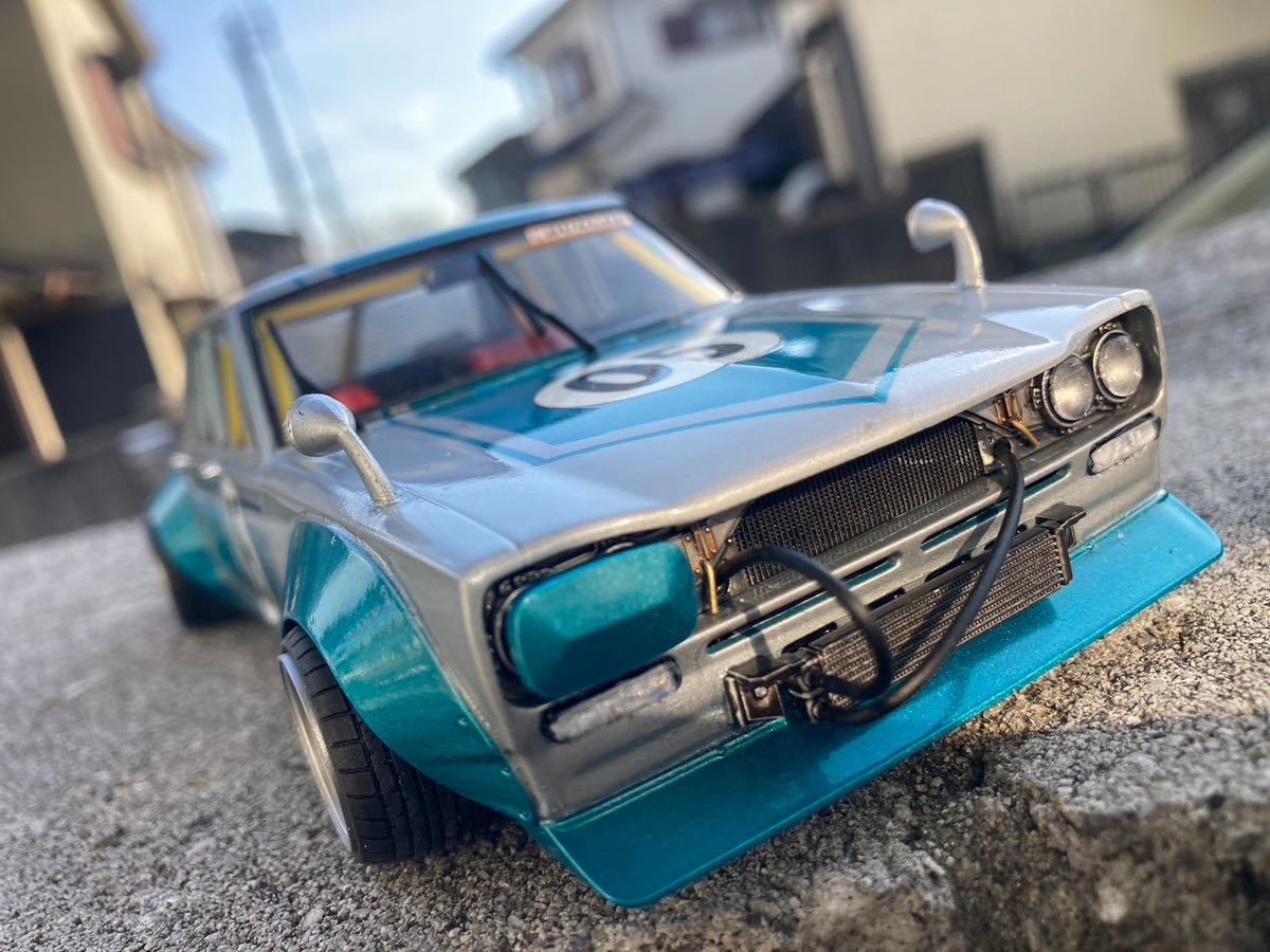 1/24 アオシマ ハコスカ 4ドア ワークス 激渋の一台(完成品)｜売買され