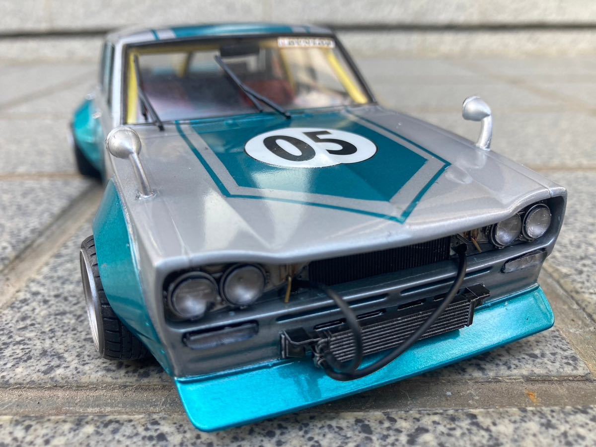 1/24 アオシマ ハコスカ 4ドア ワークス 激渋の一台(完成品)｜売買され