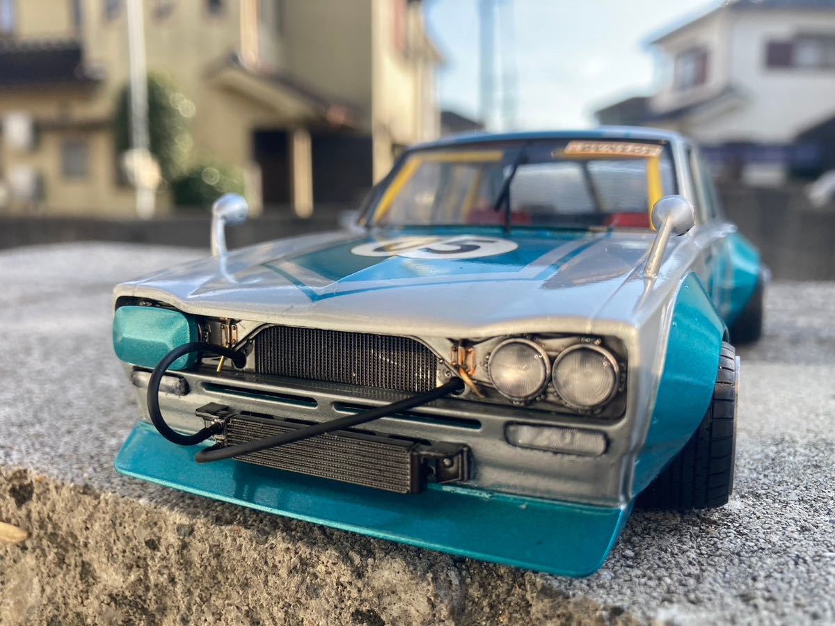 1/24 アオシマ ハコスカ 4ドア ワークス 激渋の一台(完成品)｜売買され