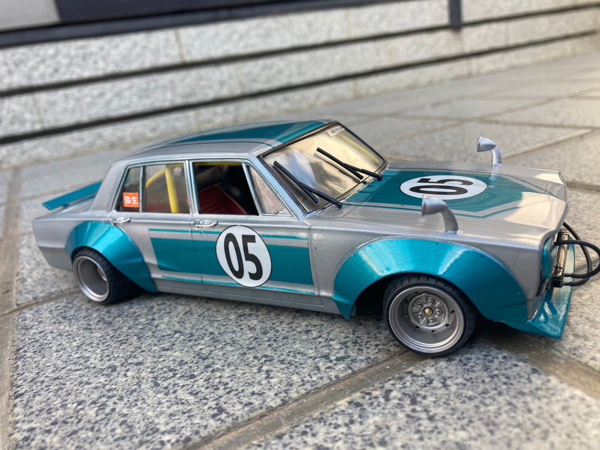 1/24 アオシマ ハコスカ 4ドア ワークス 激渋の一台(完成品)｜売買され