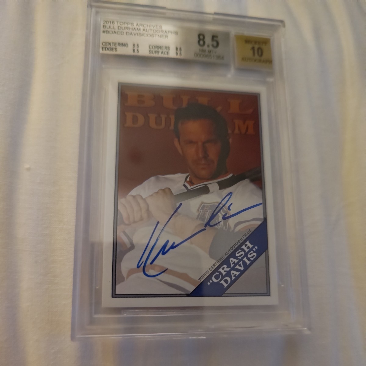 BGS8.5Auto10超激レア 2016 Topps Archives Kevin Costner ケビン 