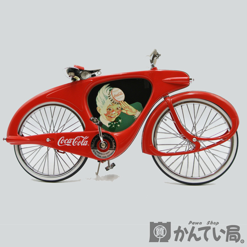 16508コカ・コーラ【Coca-Cola】レア ヴィンテージ トイ自転車 1950