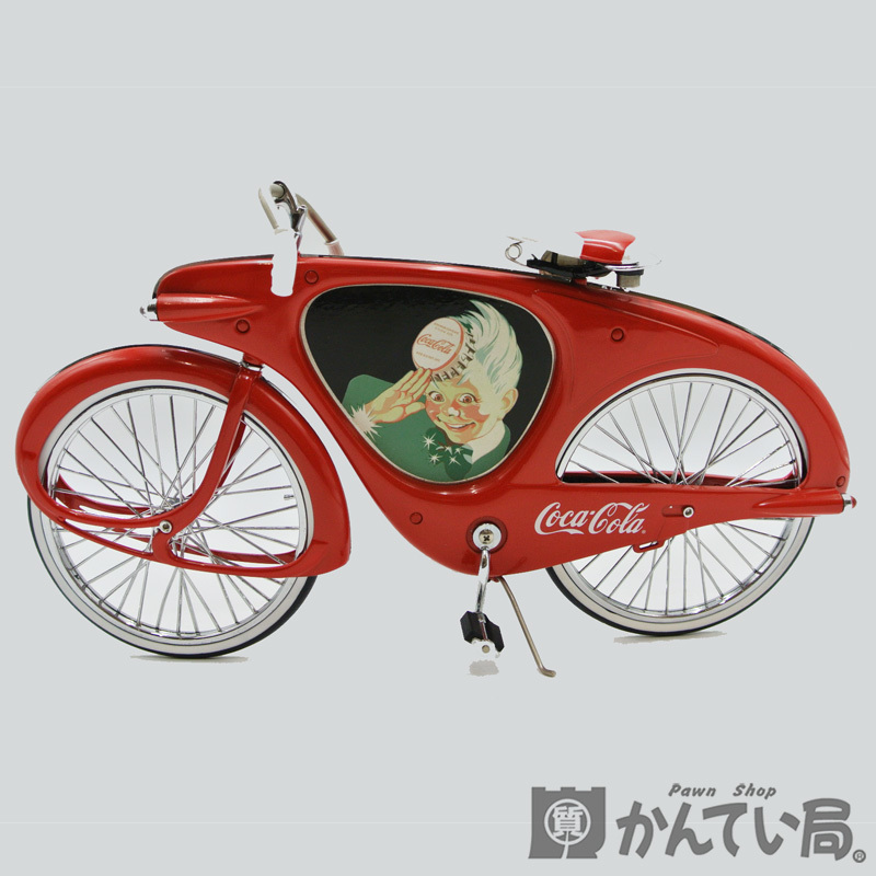 16508コカ・コーラ【Coca-Cola】レア ヴィンテージ トイ自転車 1950