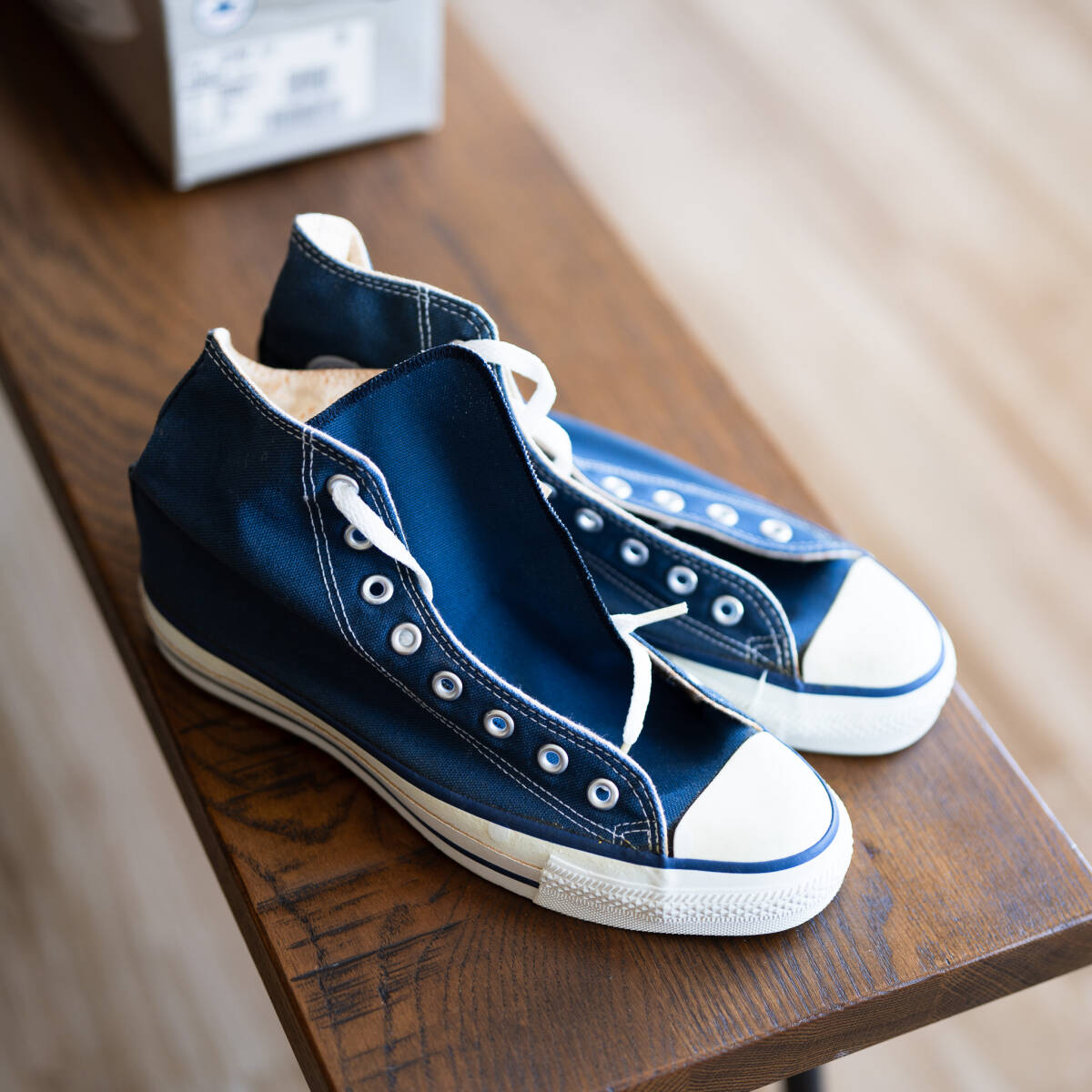 USA製 コンバース ワンスター ネイビーキャンバス US8 26.5㎝ CONVERSE（コンバース） USA企画 ONE STAR（ワンスター） ネイビー