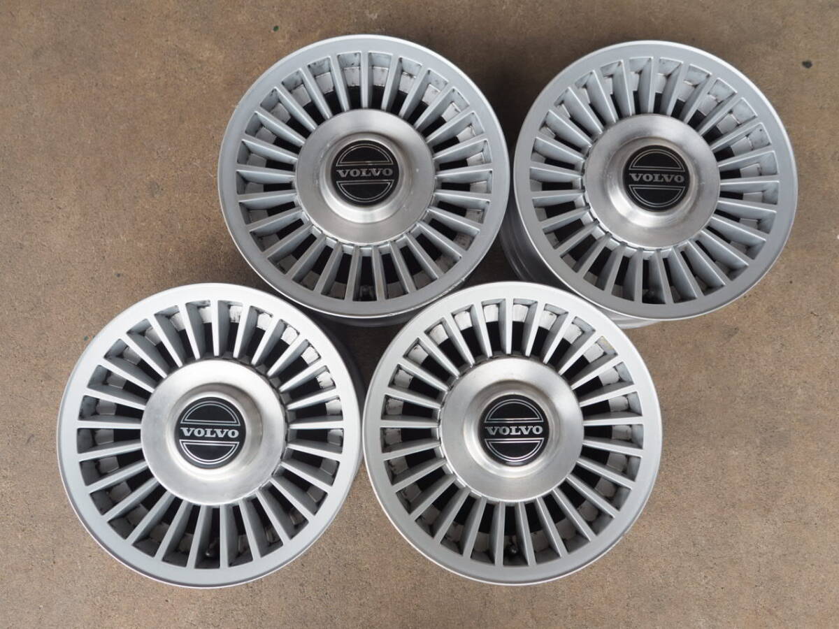 N170 送料無料 VOLVO 240純正 5.5Jx14 +20 PCD108 5穴 4本 ボルボ純正 