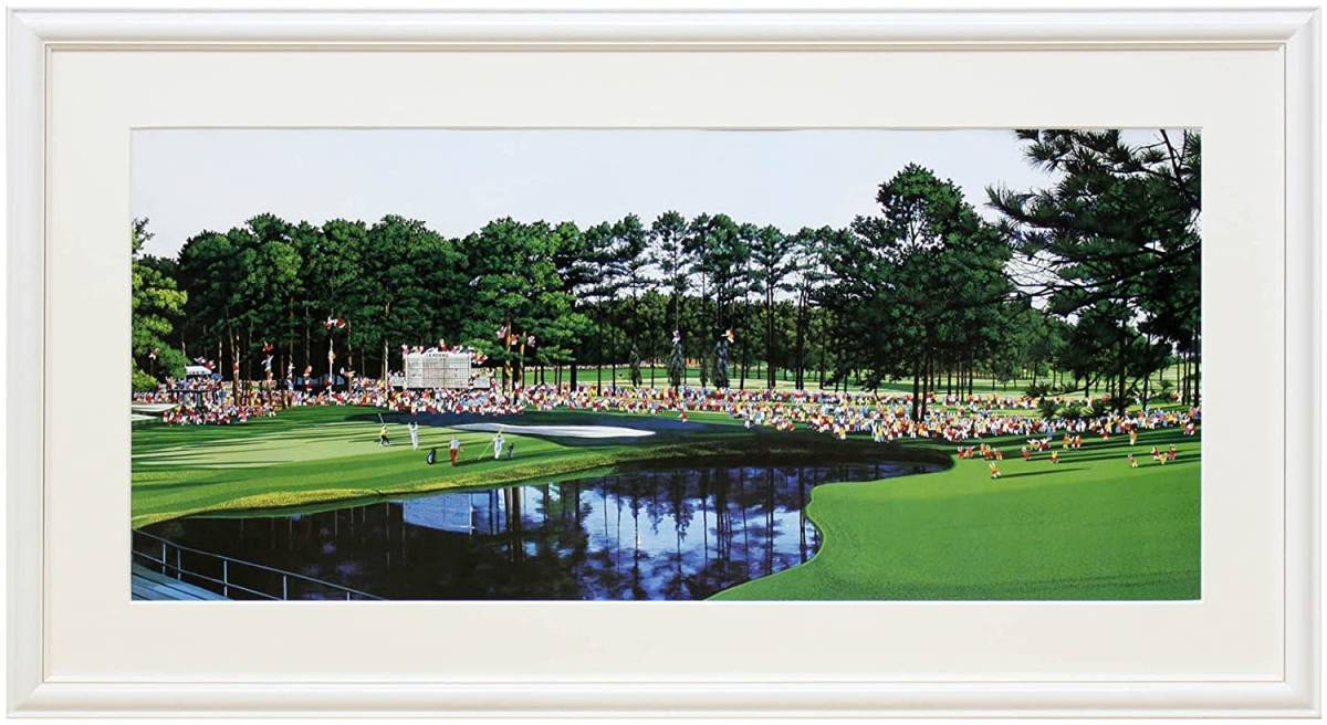 新品 ヒロ・ヤマガタ マスターズ ヒロヤマガタ アートポスター ゴルフ