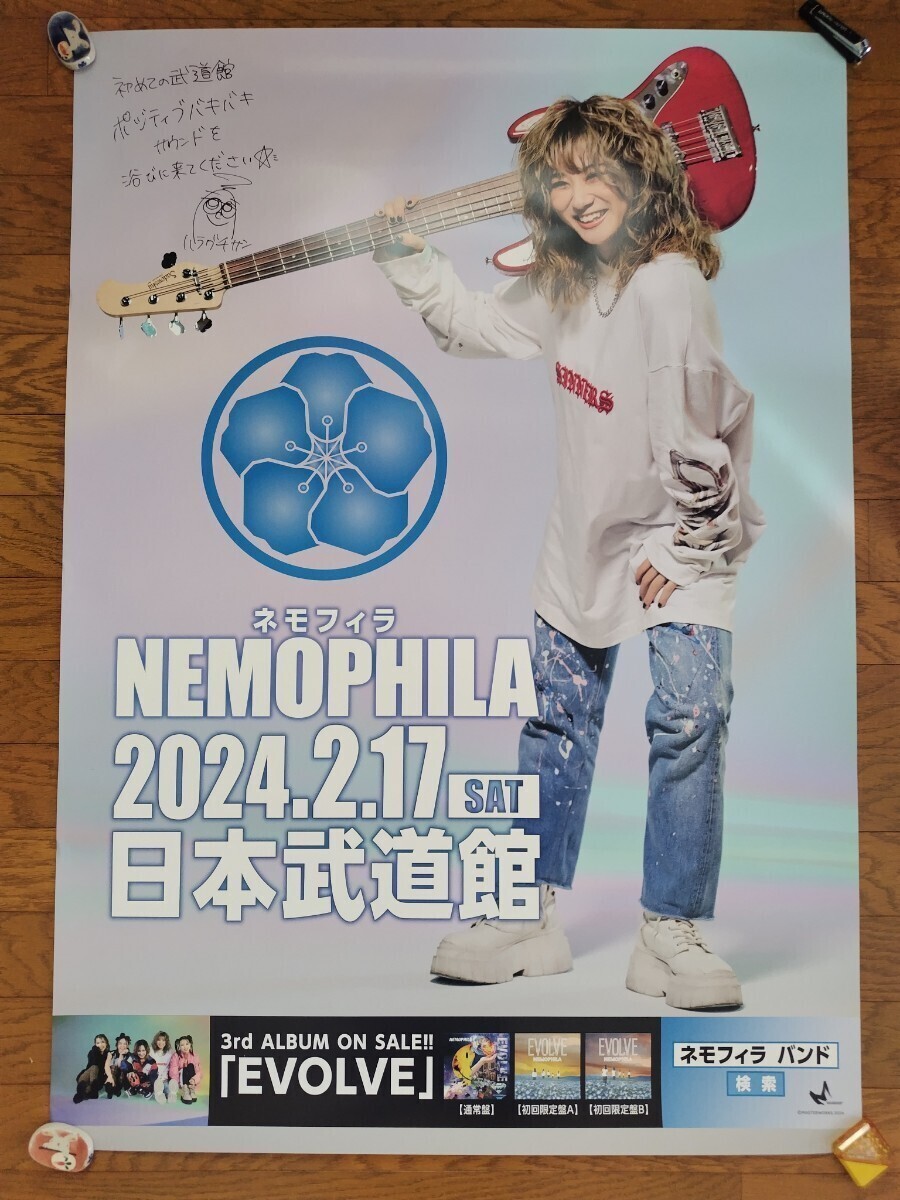 送料無料】 NEMOPHILA 日本武道館ポスター5枚セット リストバンド5色