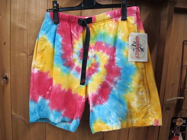 GRAMICCI　グラミチショーツ　未使用タイダイ柄　USA製　Sサイズ　_1