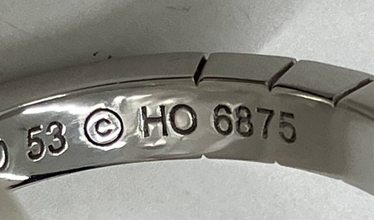 Cartier K18 ラニエール 13号 6.5g リング　カルティエ ホワイトゴールド18金_4