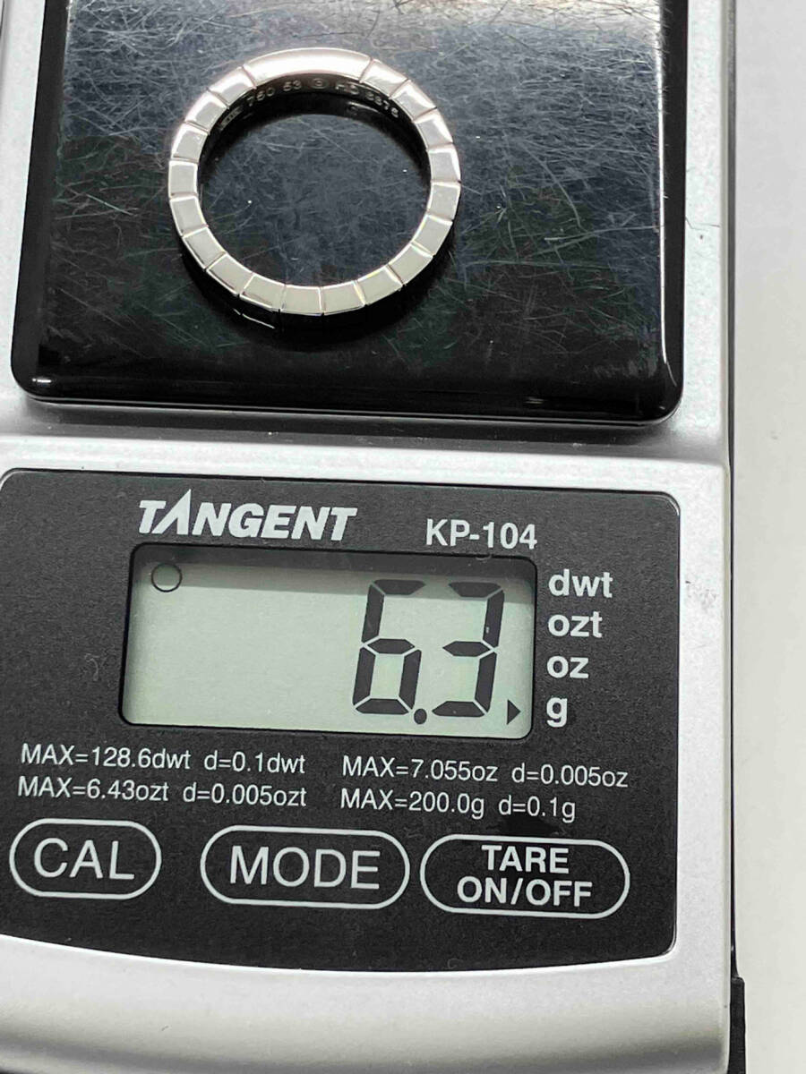 Cartier K18 ラニエール 13号 6.5g リング　カルティエ ホワイトゴールド18金_7