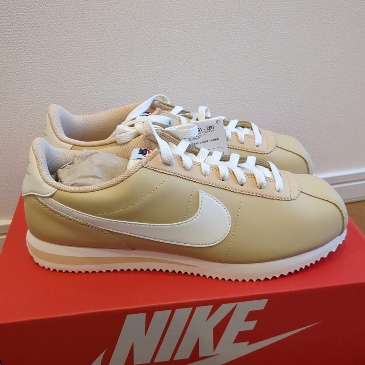 28.0 新品 ナイキ NIKE レザーコルテッツ CORTEZ ベージュ 【公式通販】