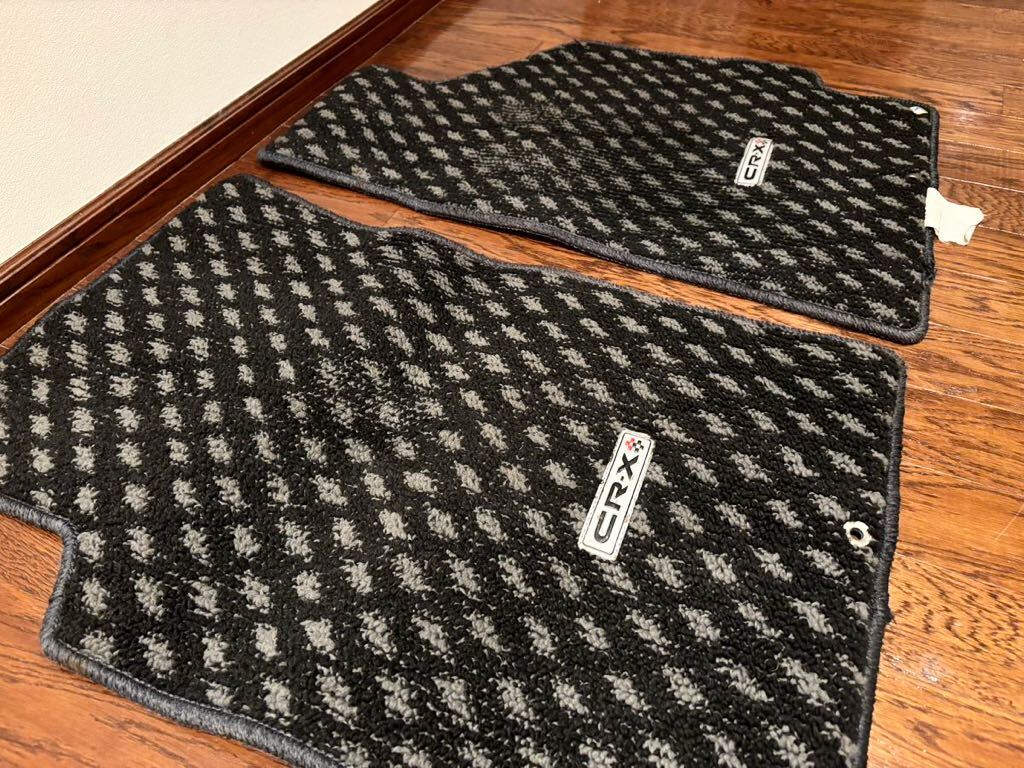 希少！当時物HONDA純正ホンダ CR-X フロアマット 前左右 美品 EF8 EF7 EF6などに_2