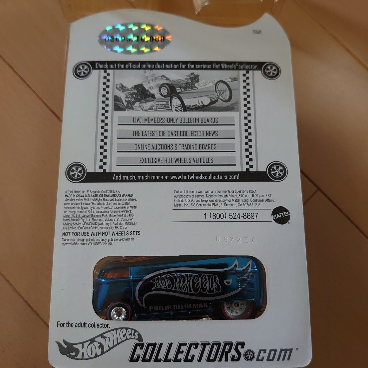 ホットウィール Hot Wheels ワーゲンバス VW Bus PHILIP RIEHLMAN 10th ANNIVERSARY ミニカー 限定_3