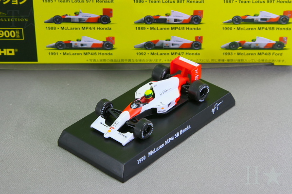 京商 1/64 1990 マクラーレン MP4/5B ホンダ #27 アイルトン・セナ