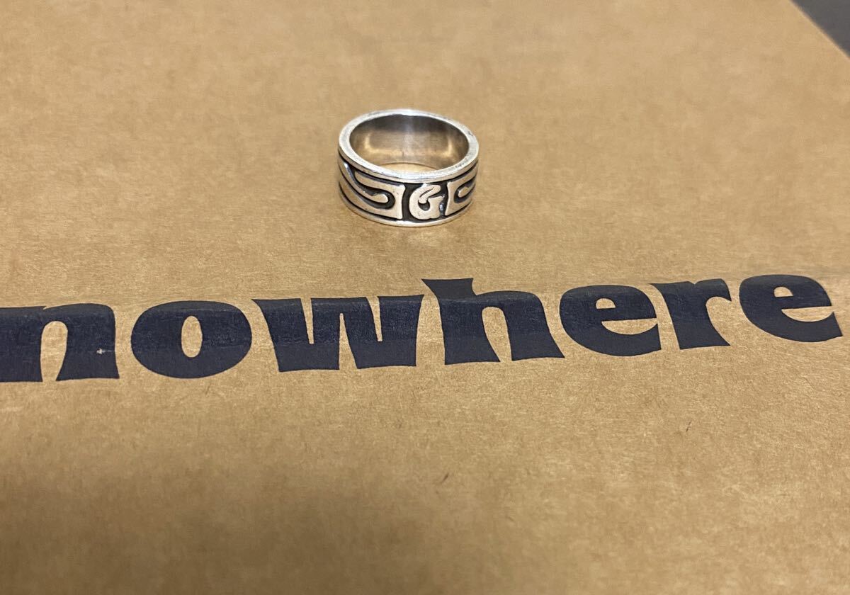 GOODENOUGH トライバル シルバー リング 15号 nowhereショッパーおまけ