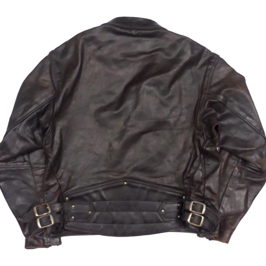 USA製 VANSON ホースハイド レザージャケット サイズ36 即決☆アメリカ製 VANSON☆メンズ L レザーライダースジャケット
